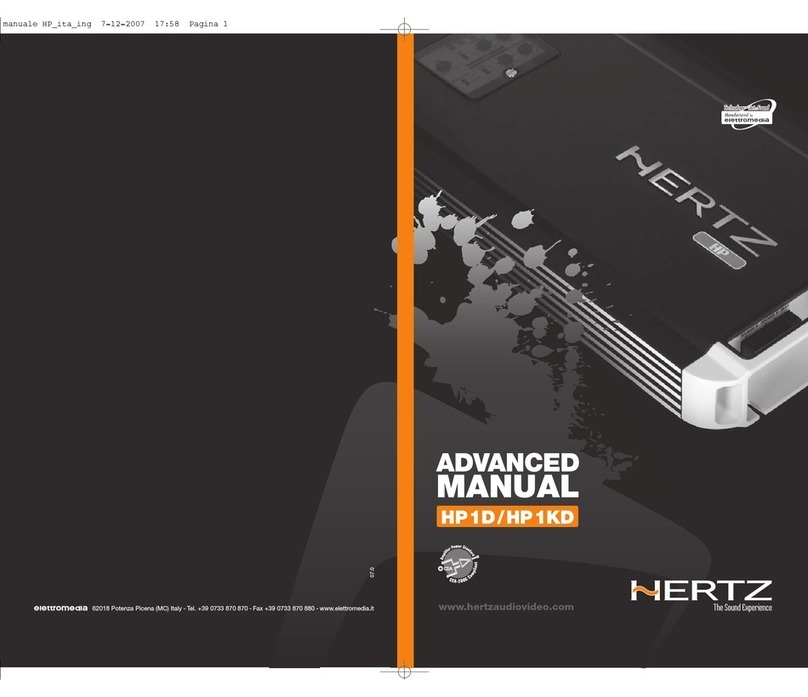 Hertz HP 1D Advanced manual Hertz HP 1D Advanced manual