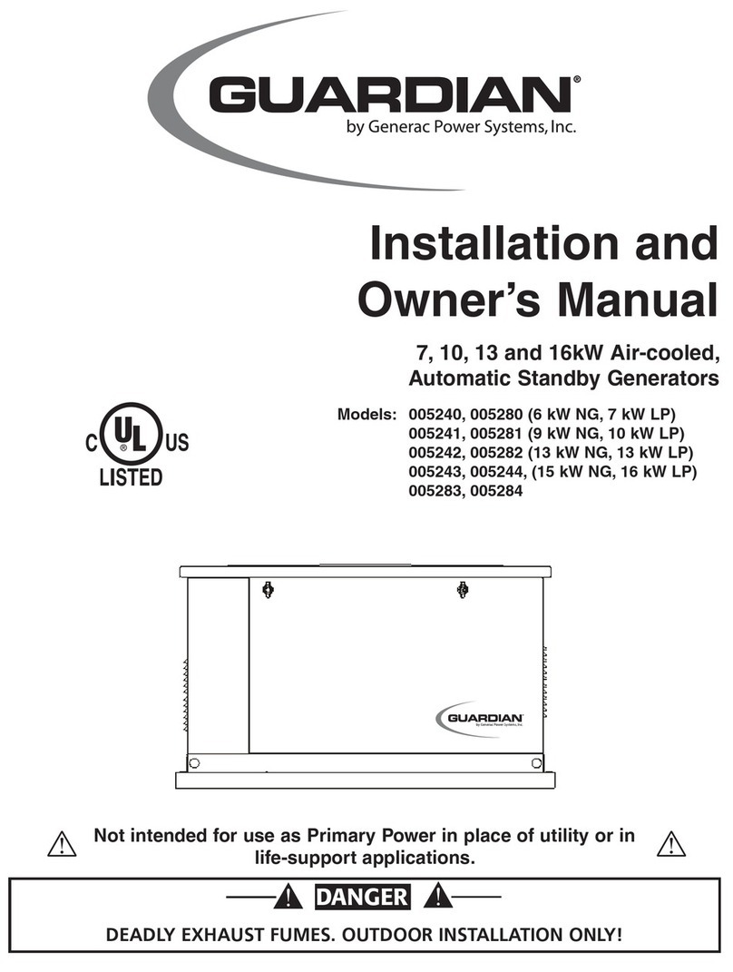 Guardian 5240 Installation and owner's manual
