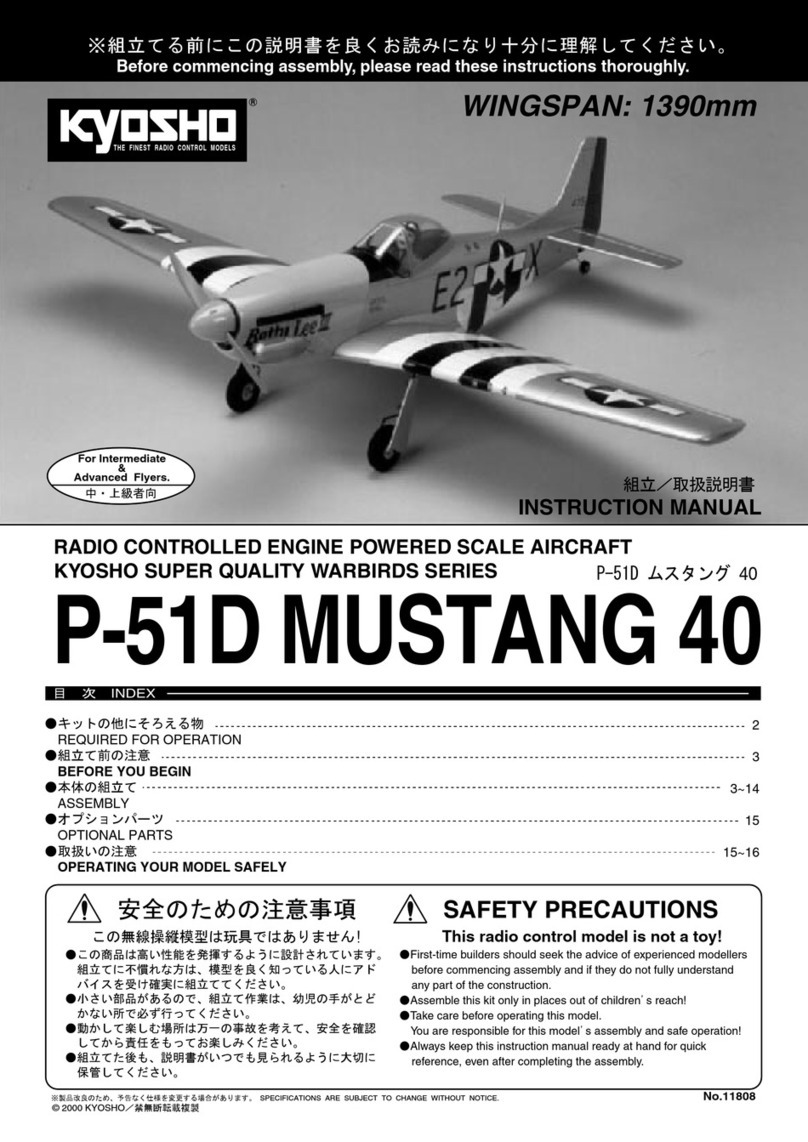 Kyosho P-51D Mustang 40 instruction manual