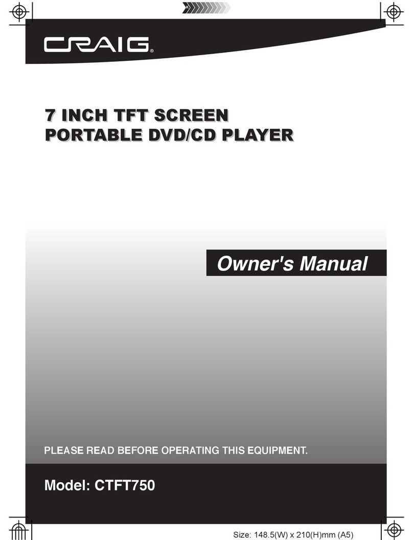 Craig CTFT750 owner's manual