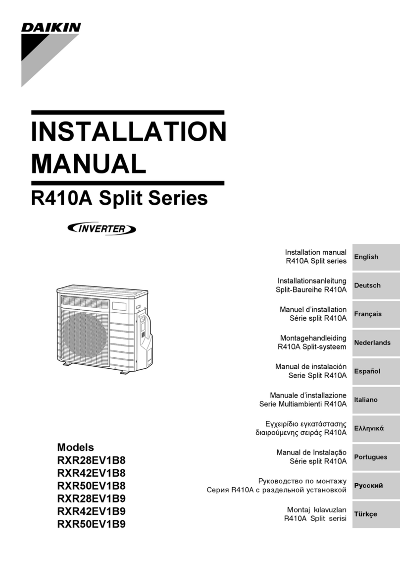 Daikin R-410A User manual Daikin R-410A User manual