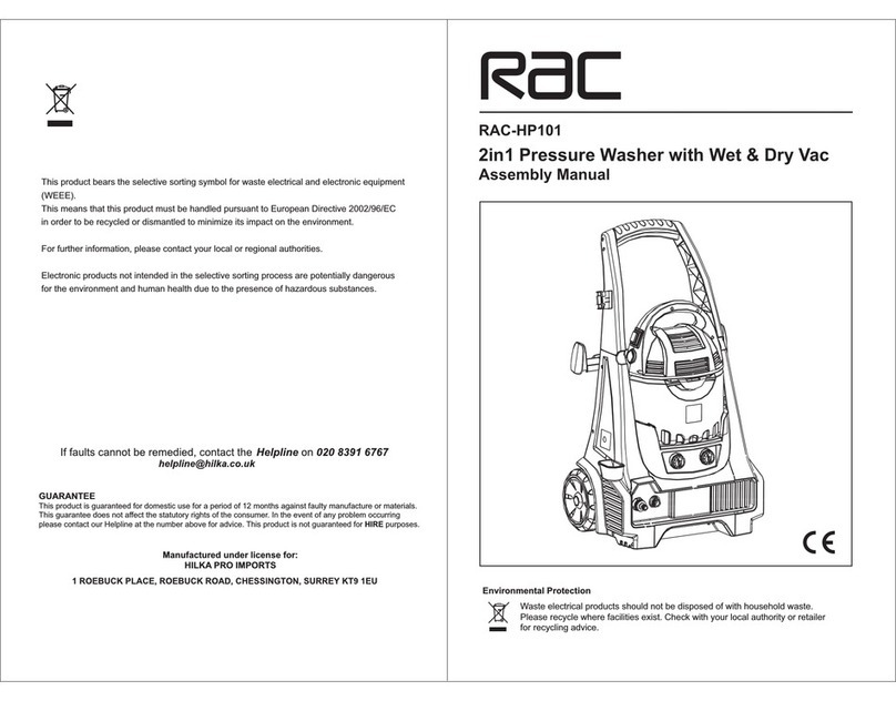 Rac RAC-HP101 Assembly manual