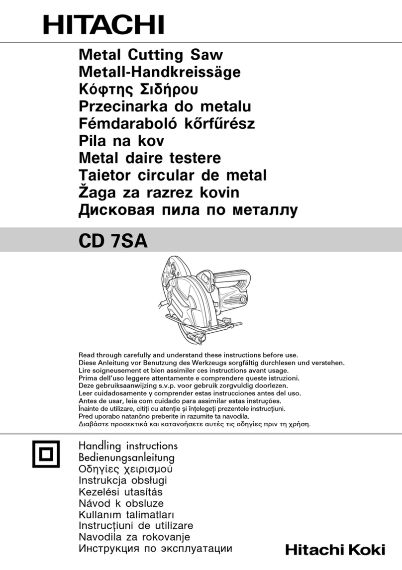 Hitachi CD 7SA User manual Hitachi CD 7SA User manual