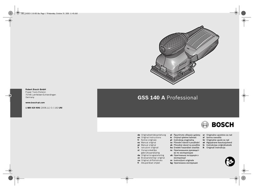 Bosch GSS 140 A Professional User manual