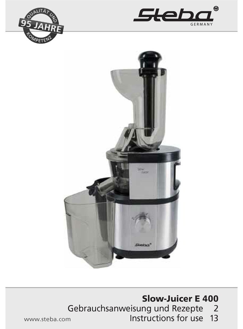 Steba E 400 User manual