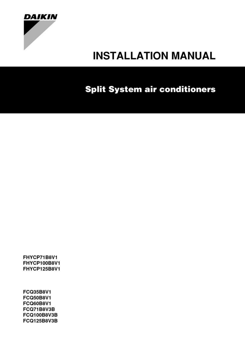 Daikin FHYCP71B8V1 installation manual