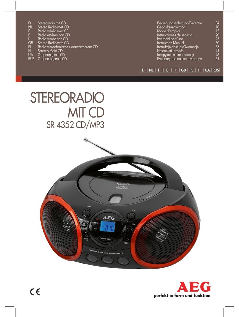 AEG SR 4352 User manual