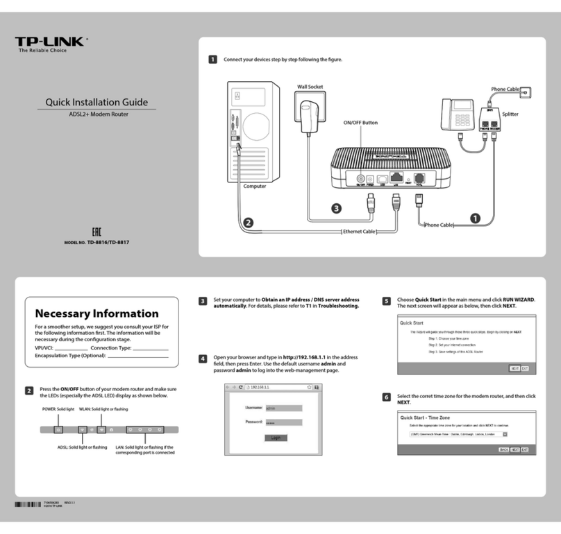 TP-Link TD-8816 User manual