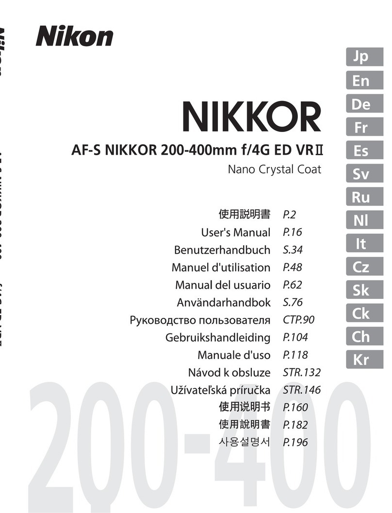 Nikon AI-S Zoom-NIKKOR ED 200-400mm f/4 User manual