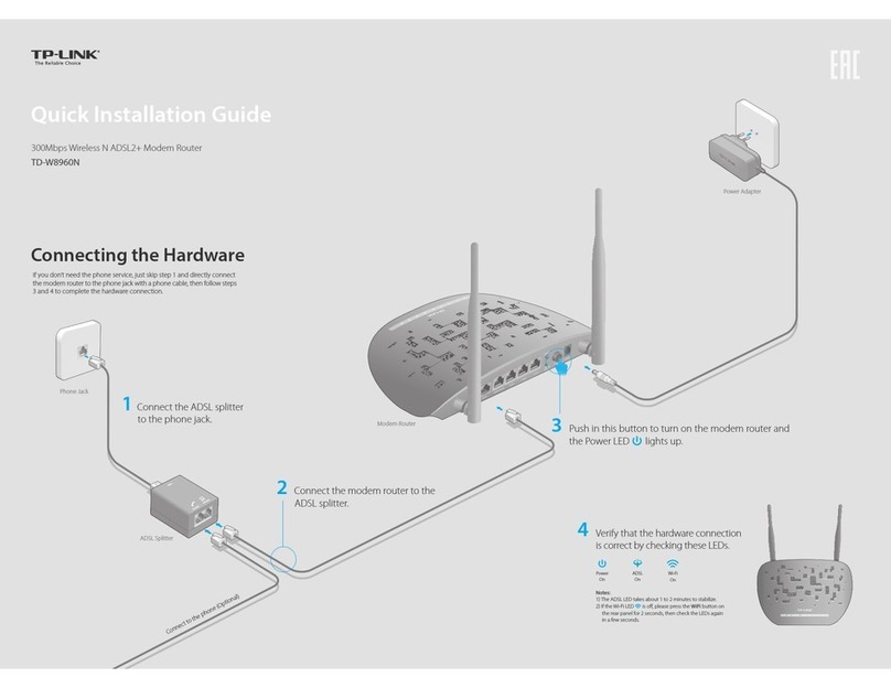 TP-Link TD-W8960N User manual