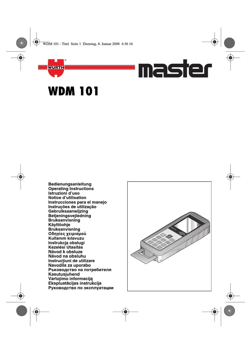 wurth WDM 101 operating instructions