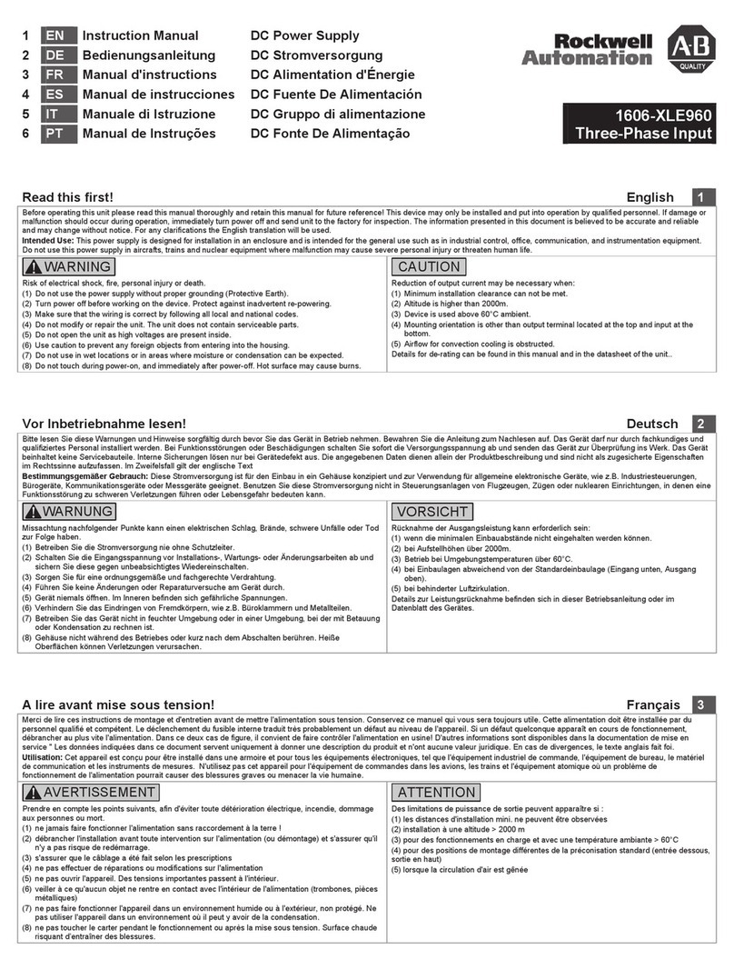 Rockwell Automation 1606-XLE960 instruction manual