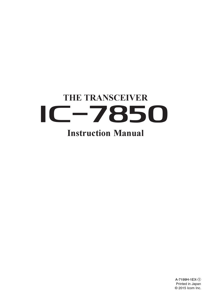 Icom iC-7850 User manual