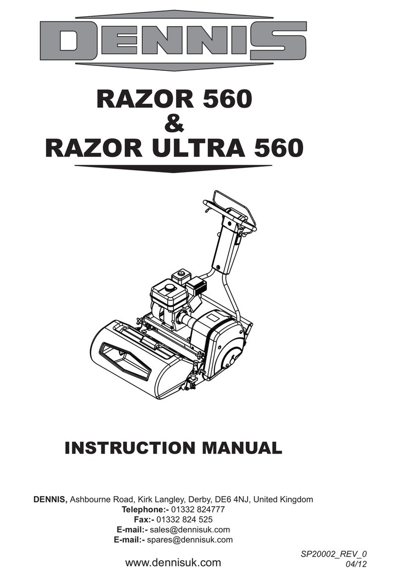 Dennis Razor Ultra 560 User manual Dennis Razor Ultra 560 User manual