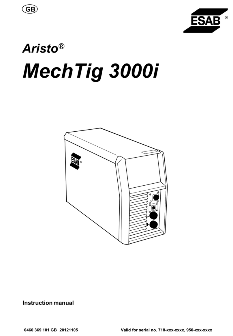 ESAB Aristo MechTig 3000i instruction manual