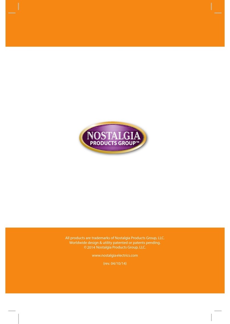 Nostalgia Electrics SP440 SERIES Quick guide