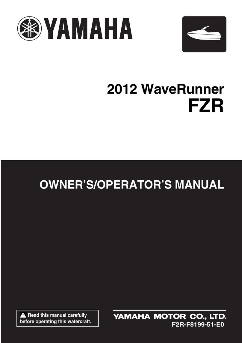 Yamaha WaveRunner FZR 2012 Owner's/operator's manual