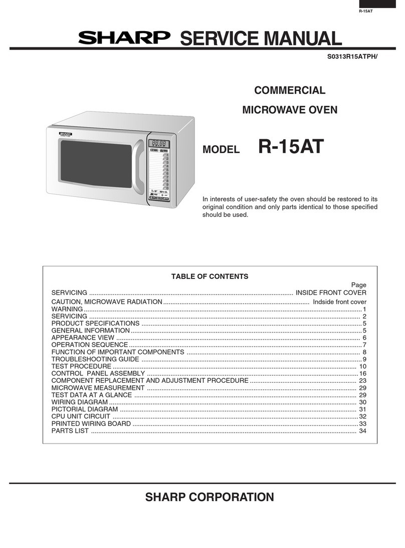 Sharp R-15AT User manual