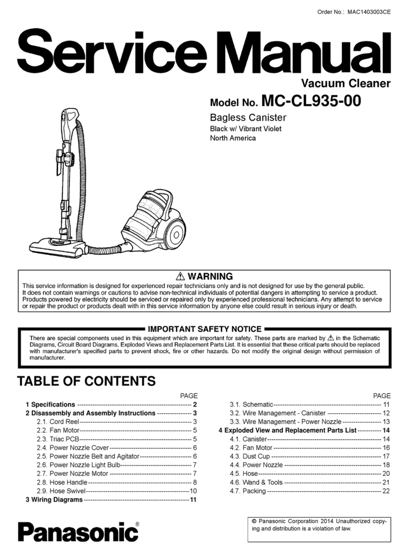 Panasonic MC-CL935-00 User manual