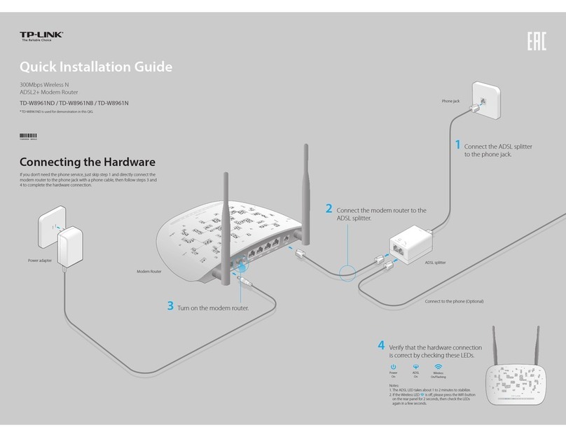 TP-Link TD-W8961ND User manual