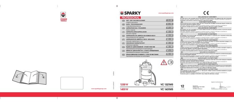 Sparky Group VC 1321MS User manual Sparky Group VC 1321MS User manual