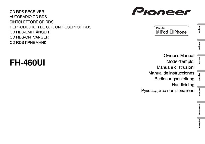 Pioneer FH-460UI owner's manual