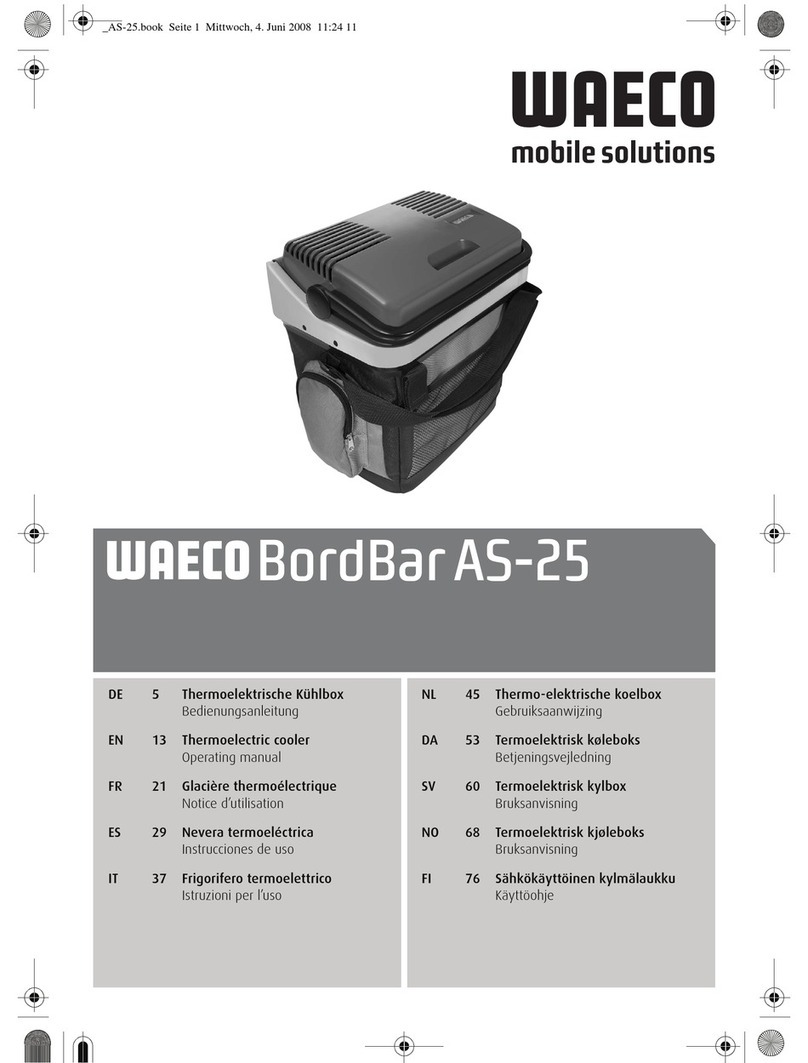 Waeco BordBar AS25 operating manual