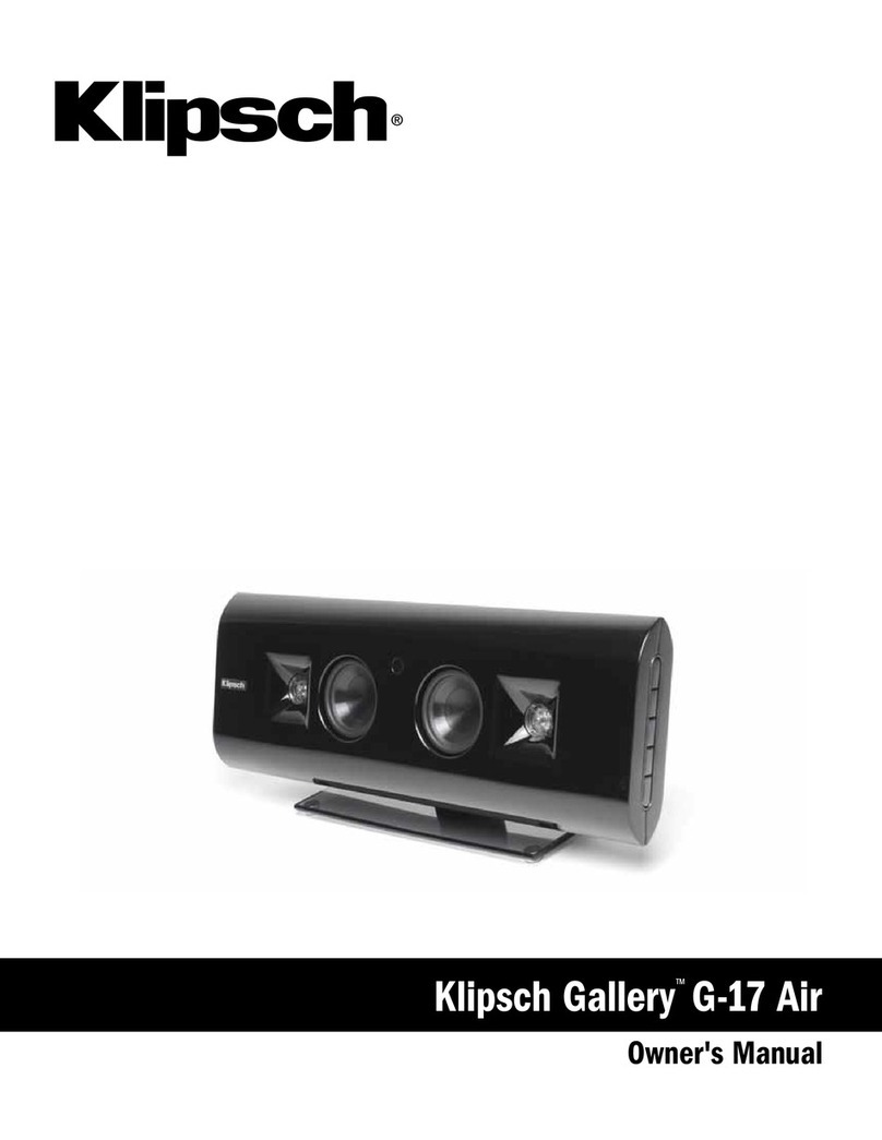 Klipsch Gallery G-17 Air User manual