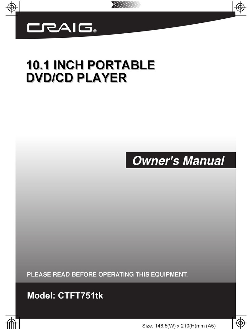 Craig CTFT751tk owner's manual