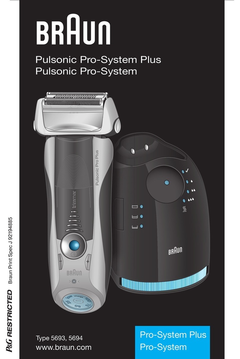 Braun Pulsonic Pro-System Plus User manual
