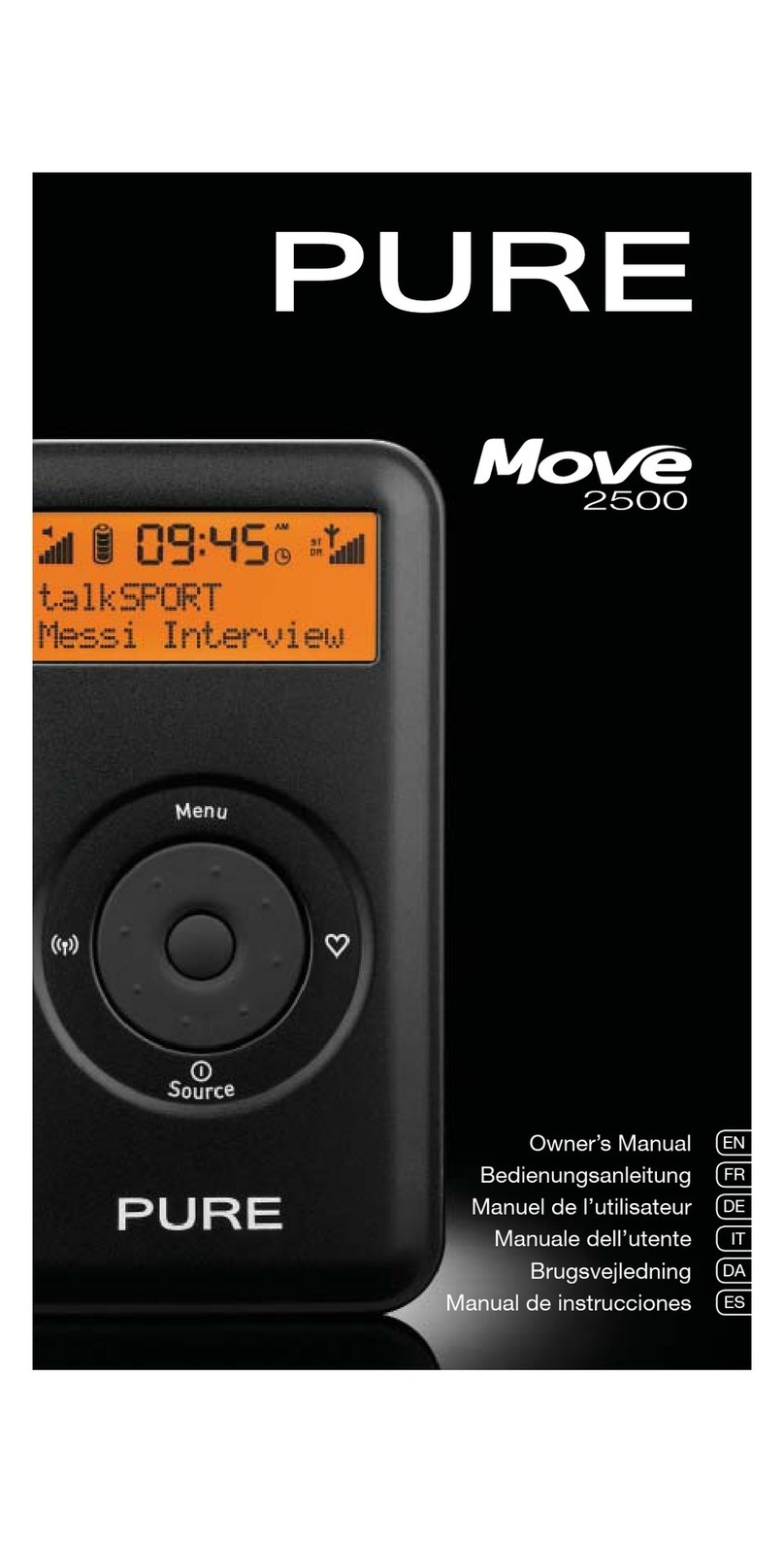 PURE move 2500 owner's manual