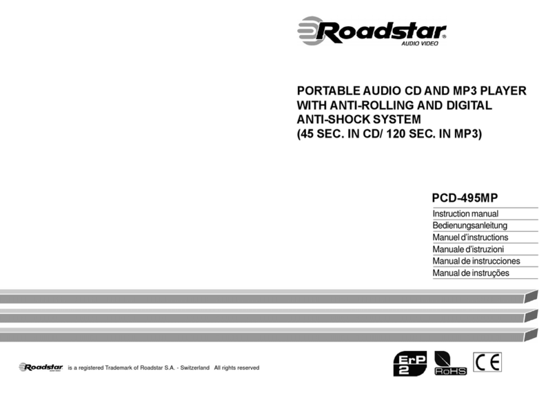 Roadstar PCD-495MP User manual