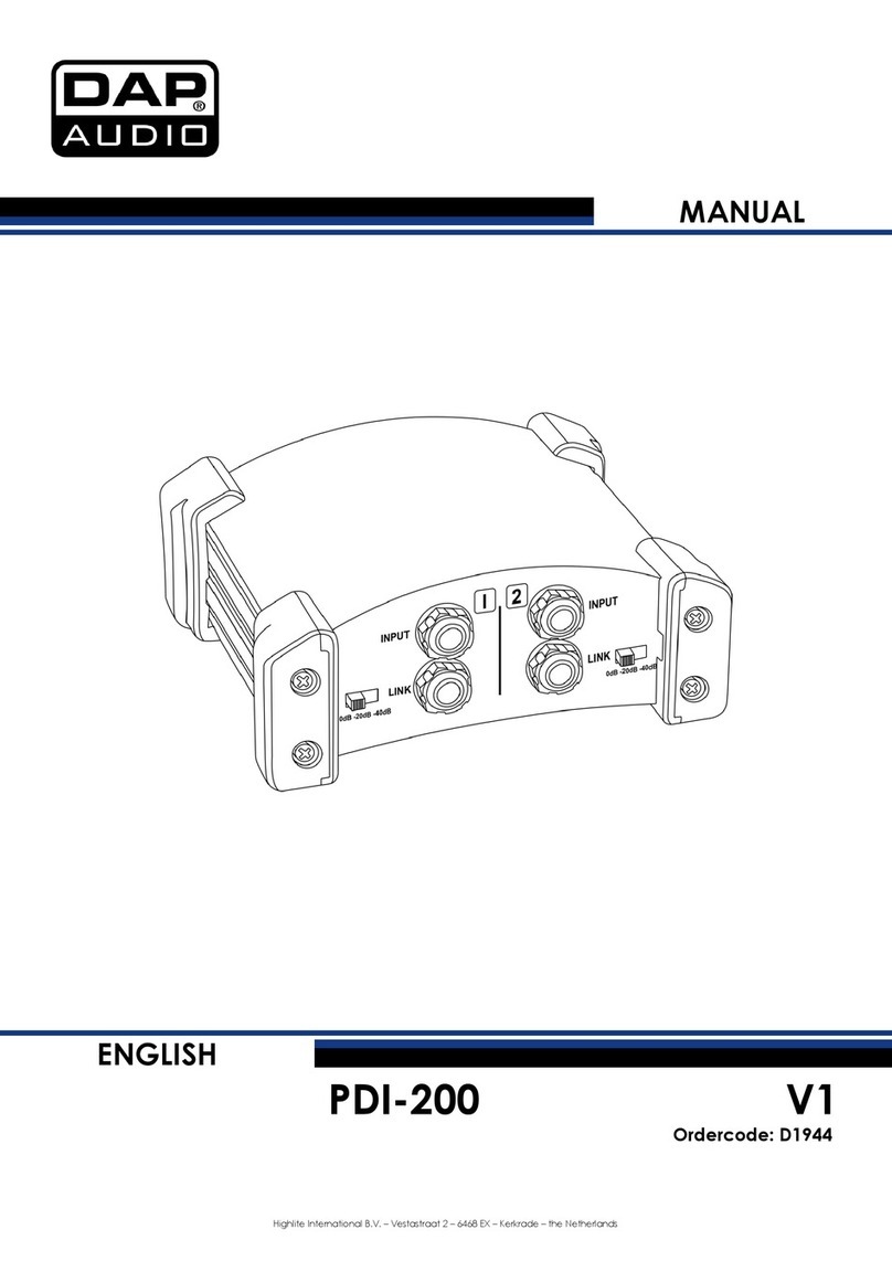 DAPAudio PDI-200 User manual