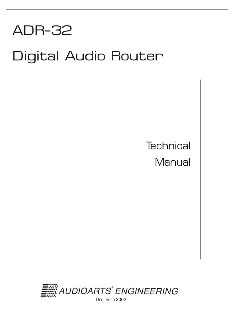 AudioArts Engineering adr-32 Technical manual