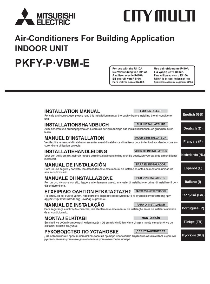 Mitsubishi Electric PKFY-P VBM-E User manual