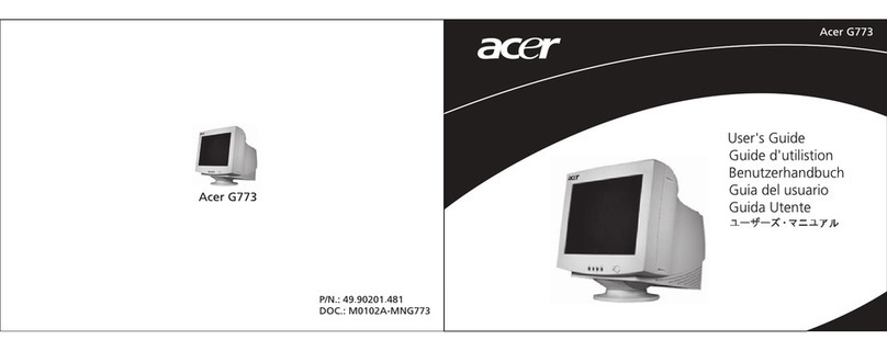 Acer G773 User manual