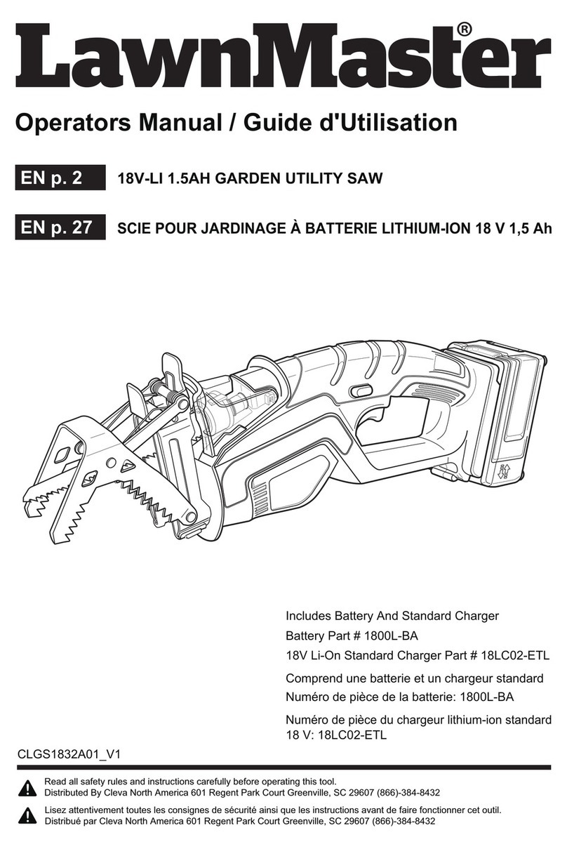 LawnMaster CLGS1832A01_V1 Operator's manual