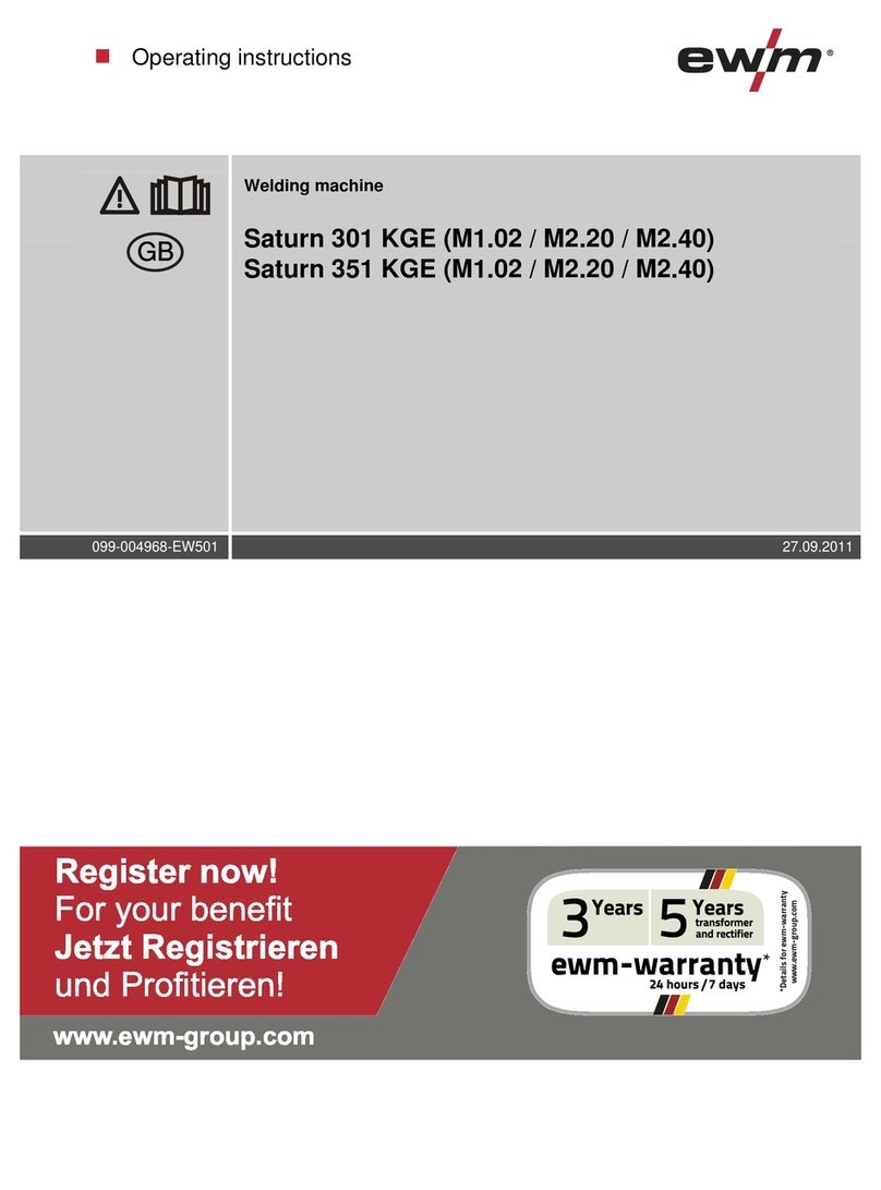 EWM Saturn 301 KGE M1.02 User manual