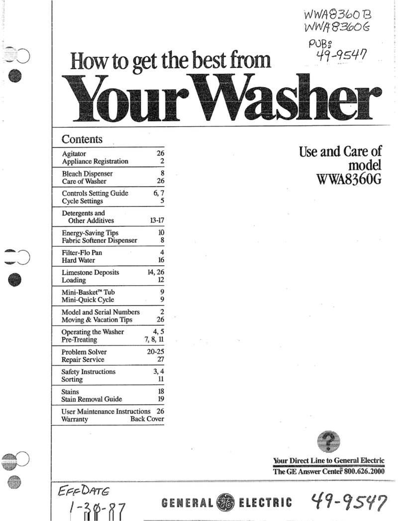 GE WWA8360G Installation instructions
