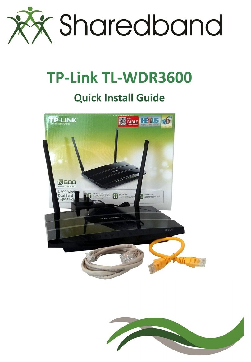 TP-Link TL-WDR3600 Quick install guide