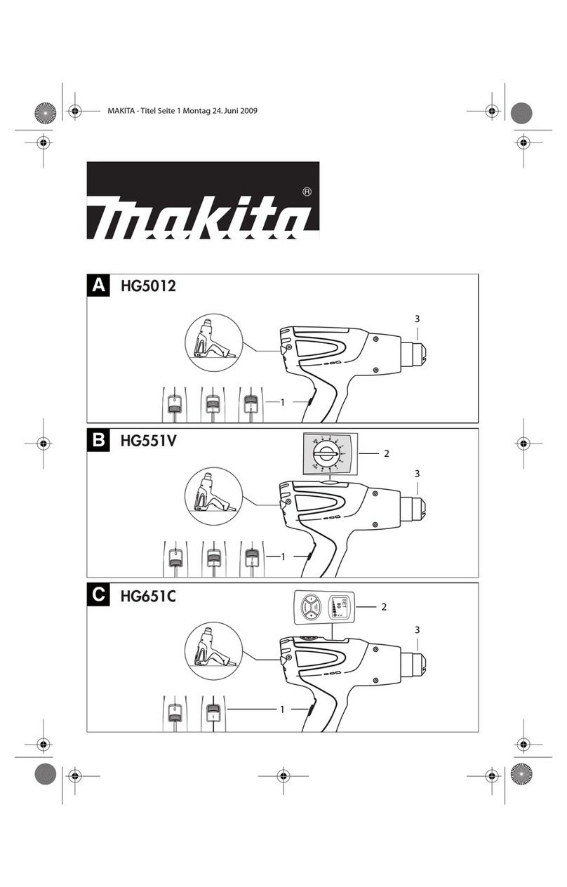 Makita HG5012 operating instructions