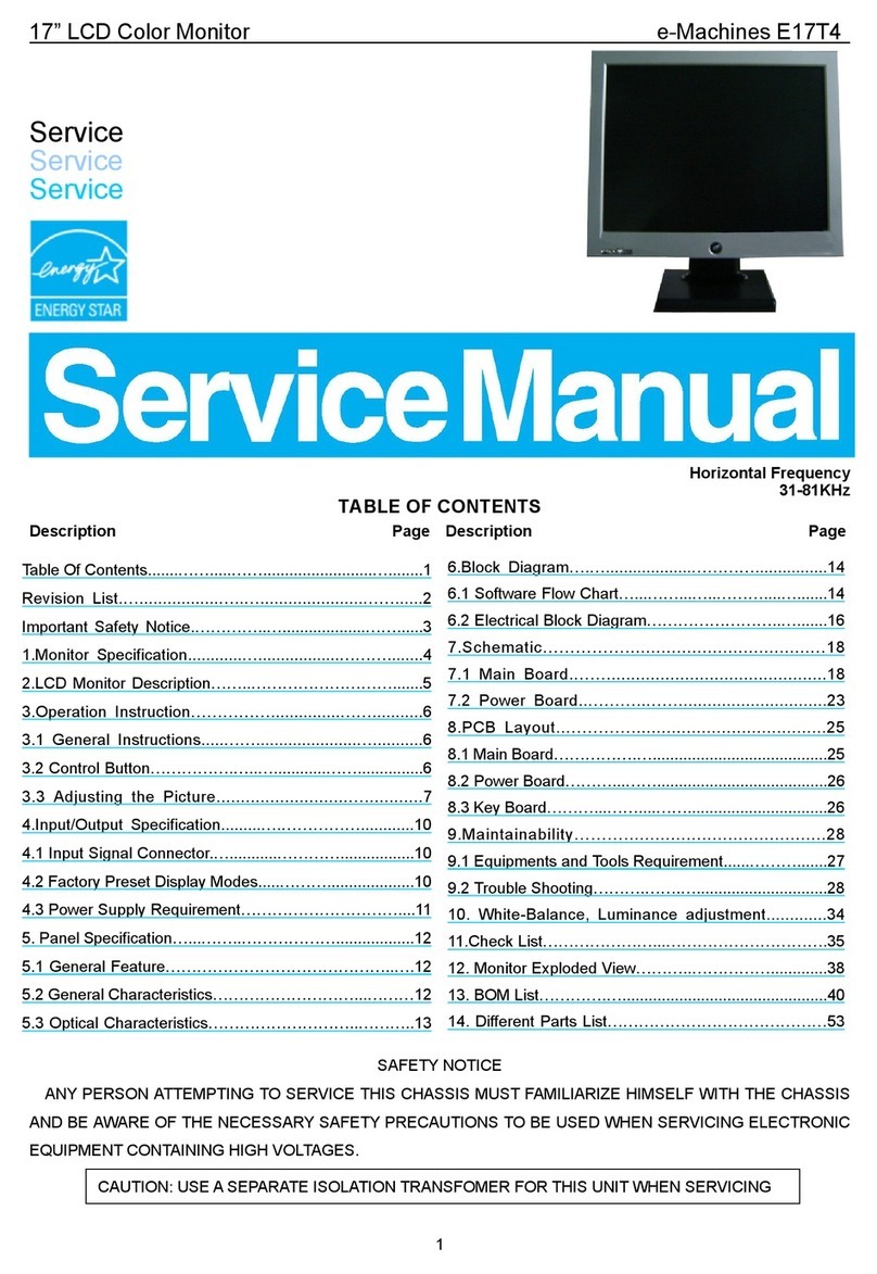 AOC e-Machines E17T4 User manual
