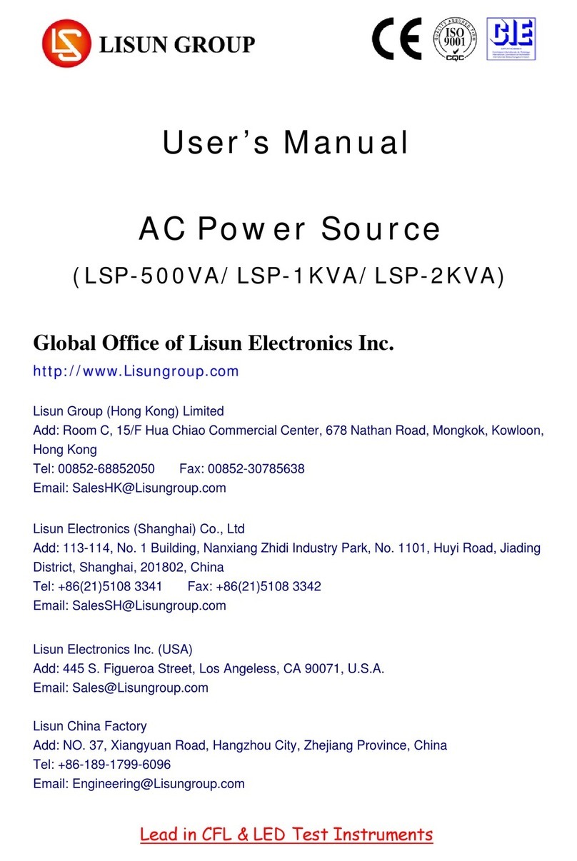 Lisun Group LSP-500VA user manual