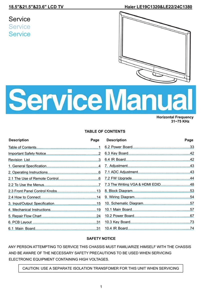 Haier LE19C1320 User manual Haier LE19C1320 User manual