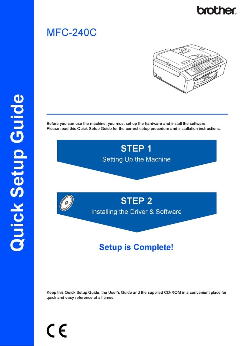Brother MFC 240C - Color Inkjet - All-in-One User manual