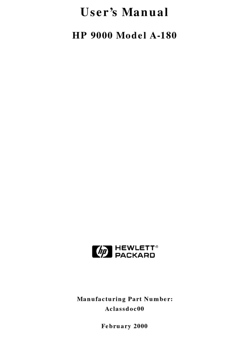 HP 9000 A-180 User manual