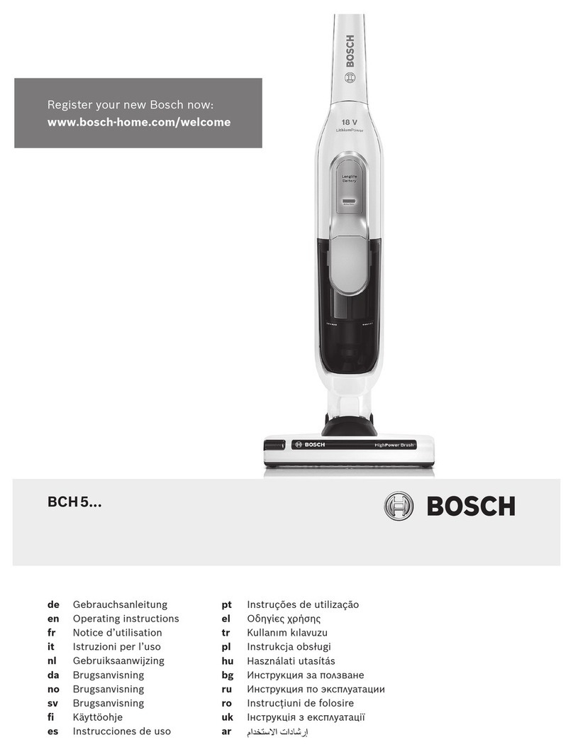Bosch BCH?5 Series operating instructions