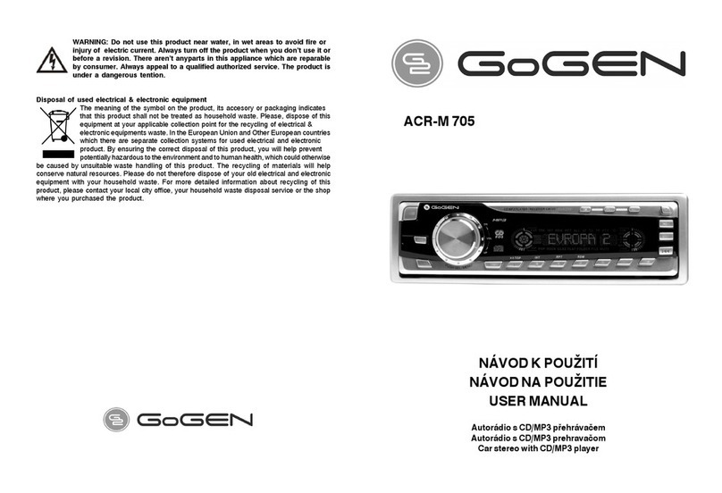 Gogen ACR-M 705 User manual