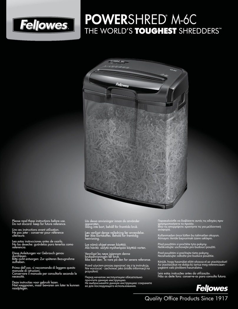 Fellowes M-6C manual