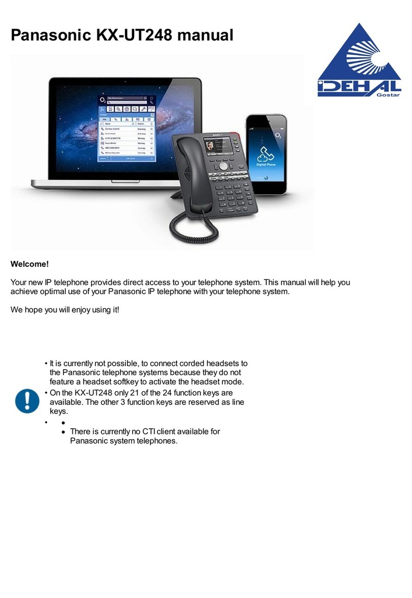 Panasonic KX-UT248 User manual